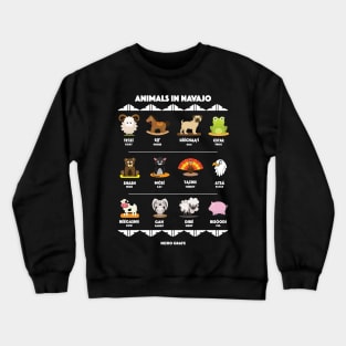 Animals in Navajo for Dark shirts Crewneck Sweatshirt